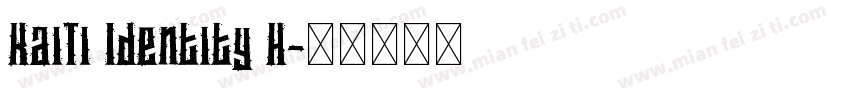 KaiTi Identity H字体转换